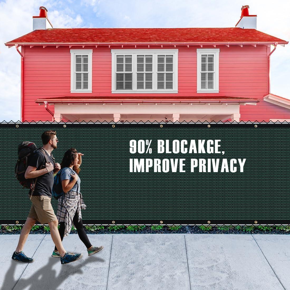 Bibana 6 ft. H x 50 ft. W Composite Privacy Screen