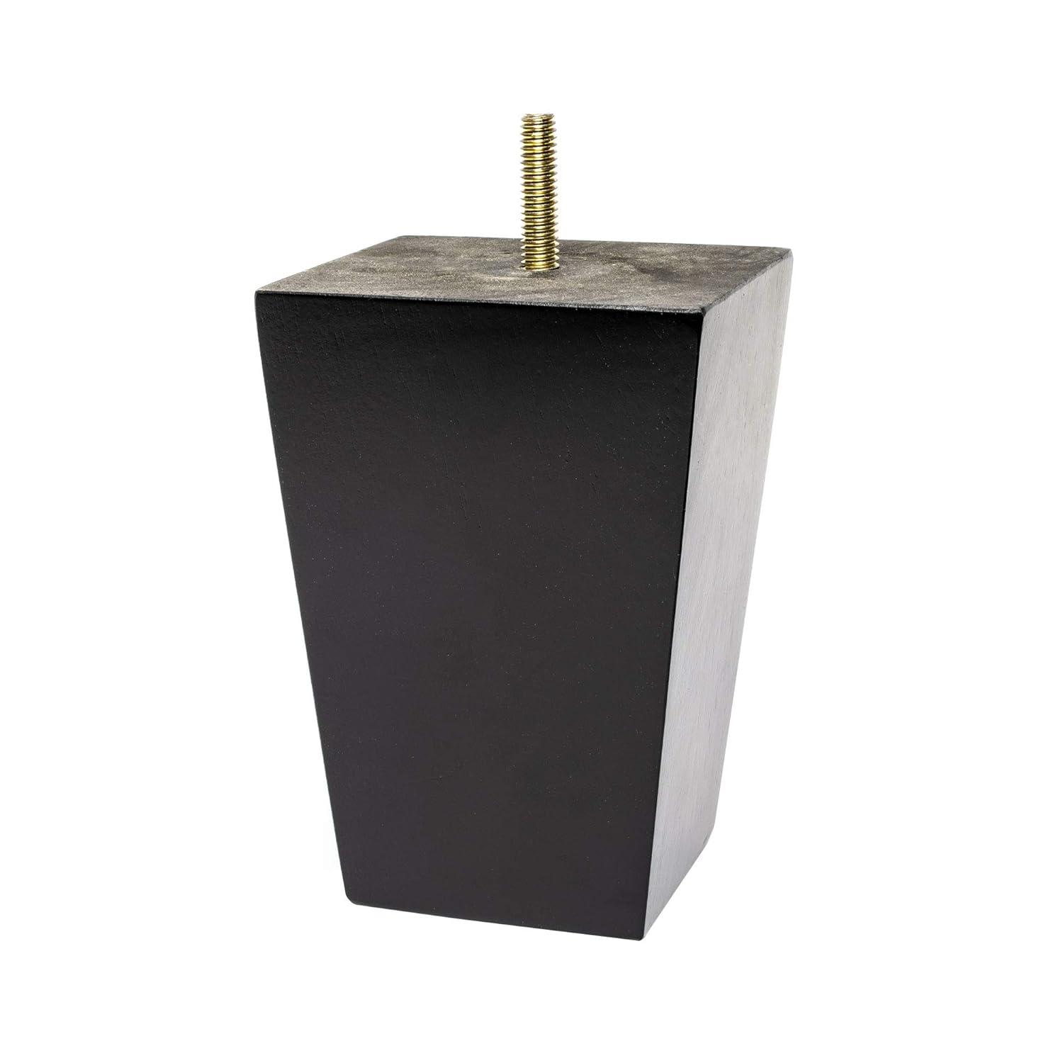 Architectural Products by Outwater L.L.C. Solid Hardwood Square Bun Foot (Set of 4)