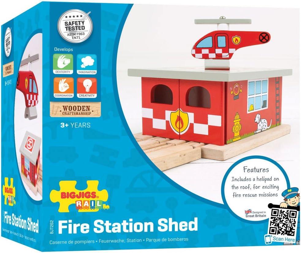 Bigjigs Rail - Firestation Shed