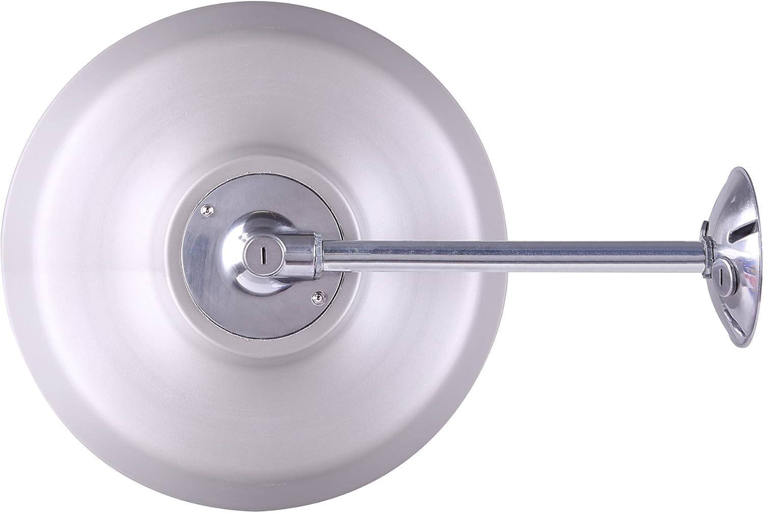 Canarm BL14CWS All Weather 1-Bulb Ceiling or Wall Mount All Weather Light with Clear Glass Globe, Grey Medium