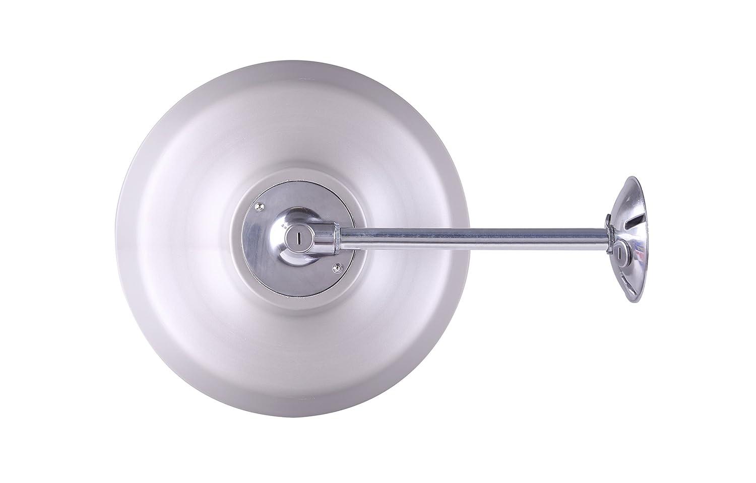 Canarm BL14CWS All Weather 1-Bulb Ceiling or Wall Mount All Weather Light with Clear Glass Globe, Grey Medium