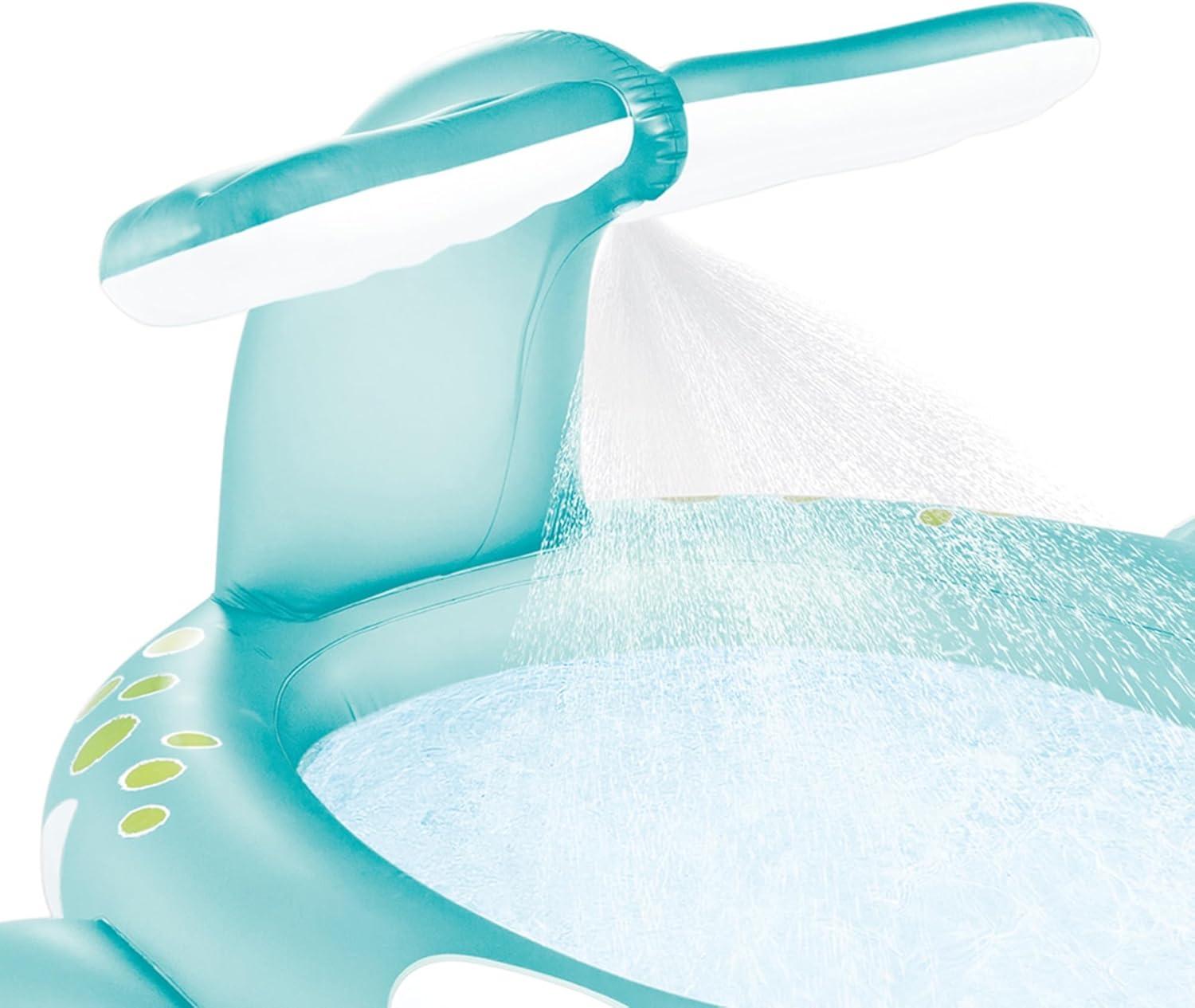 Intex Intex 57440EP 79" x 77" x 36" Inflatable Whale Spray Kiddie Pool for Kids 2+
