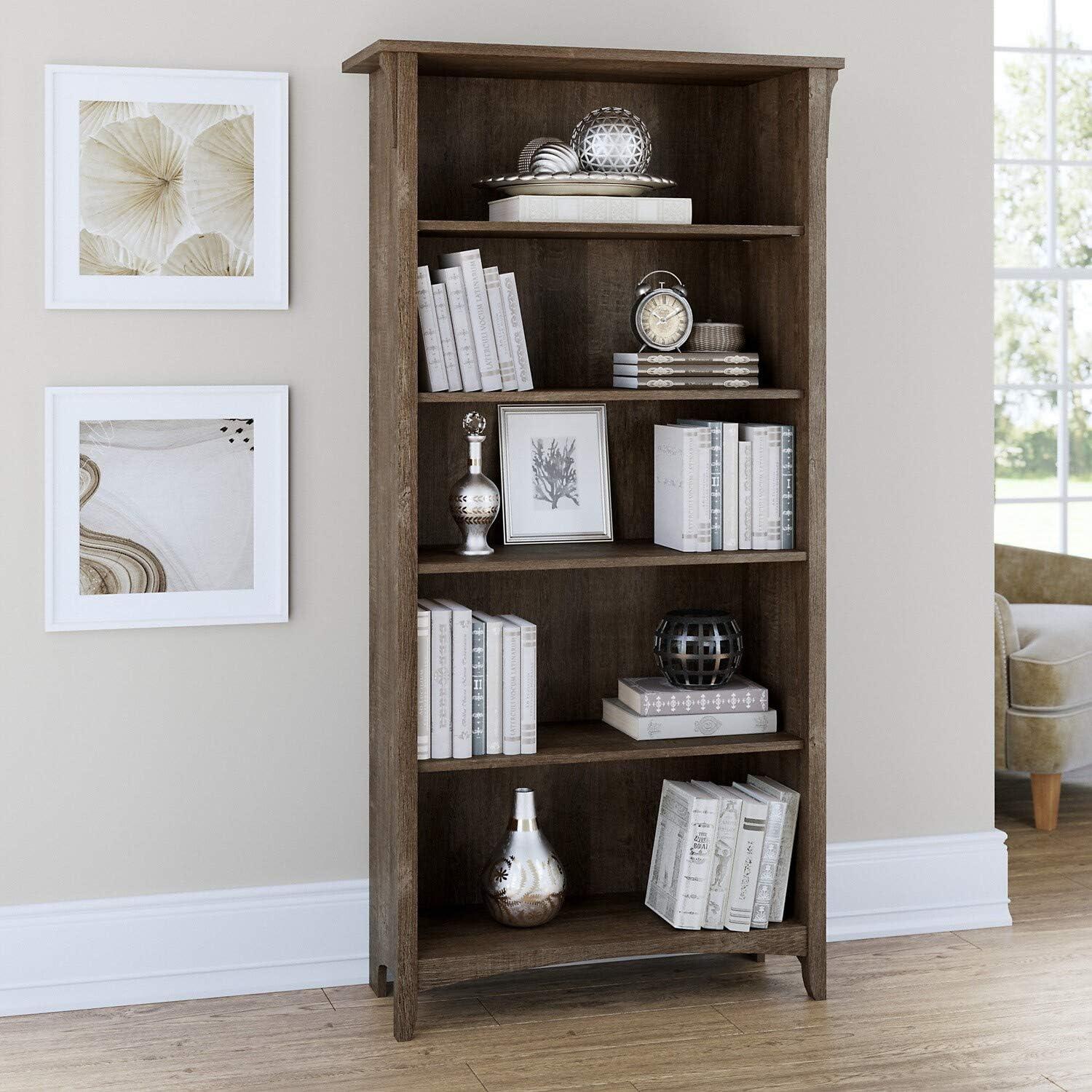 Khadesha 5 Shelf 63" Standard Bookcase