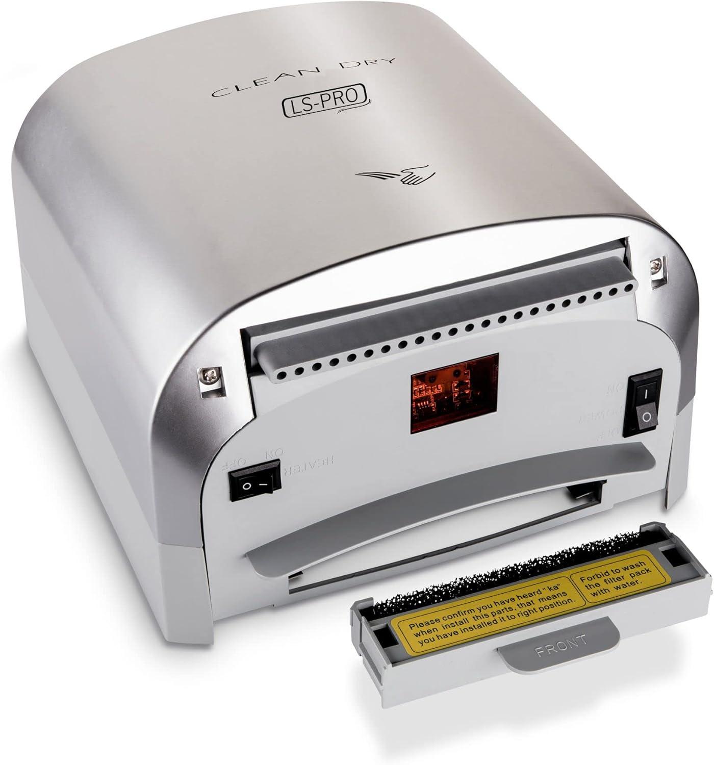 LS-PRO Automatic Hand Dryer for Commercial Bathrooms. High Speed Hot Air, Dry Hands in 7s. No Touch Operation with Infrared Sensor. Easy & Fast Installation. Low Noise 60 dB. 1 year warranty