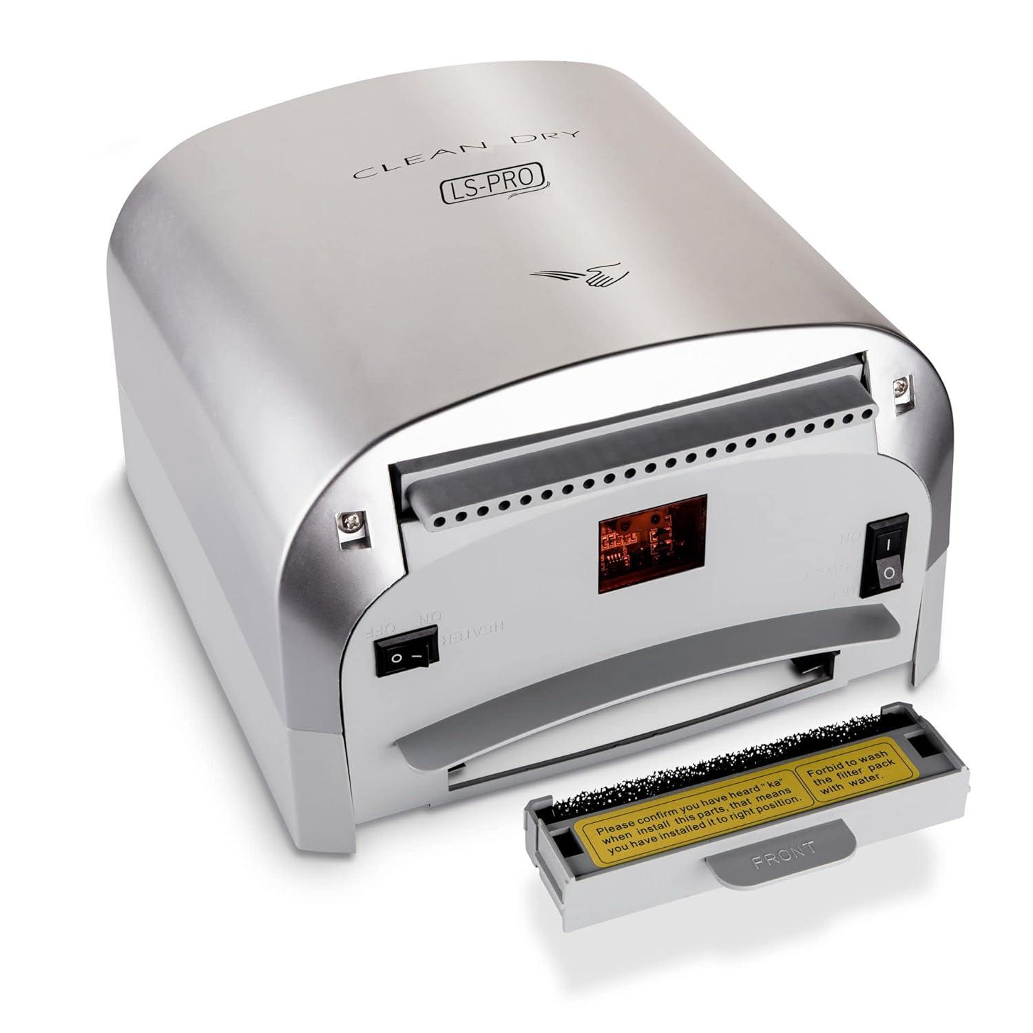 LS-PRO Automatic Hand Dryer for Commercial Bathrooms. High Speed Hot Air, Dry Hands in 7s. No Touch Operation with Infrared Sensor. Easy & Fast Installation. Low Noise 60 dB. 1 year warranty