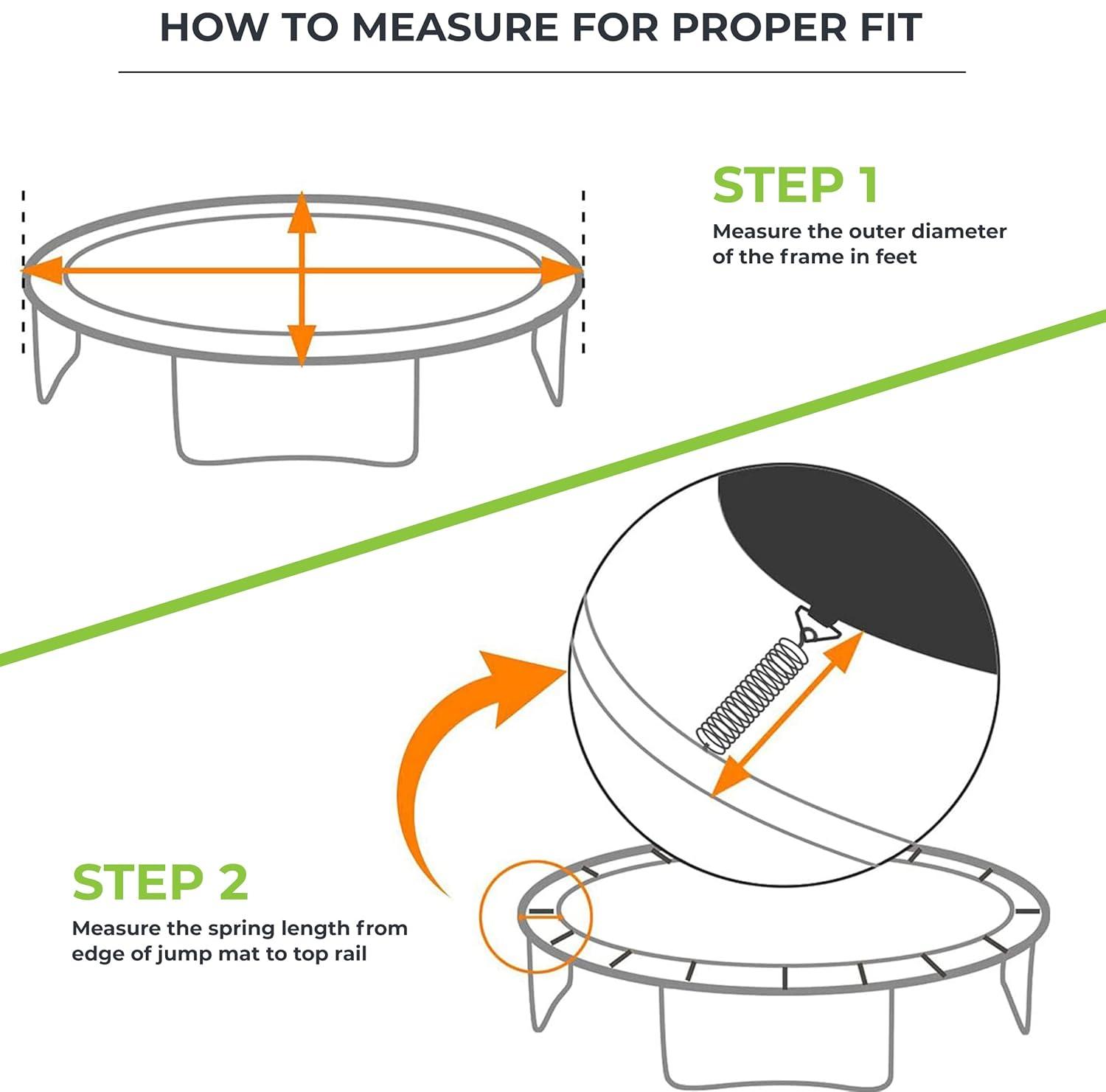 Pure Fun 15-Foot Trampoline Frame Pad Replacement, Blue