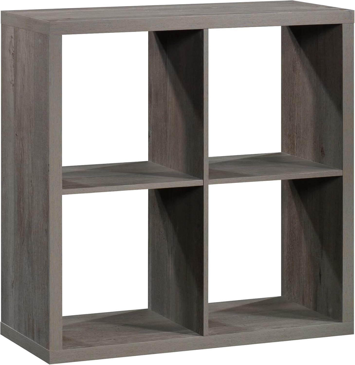 29.921"4 Cube Organizer Mystic Oak - Sauder: Home Office Cubby Bookcase, MDF Construction