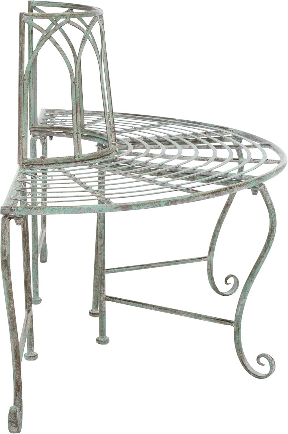 Abia Tree Bench - Outdoor - PAT5018 - Antique Dark Green - Safavieh