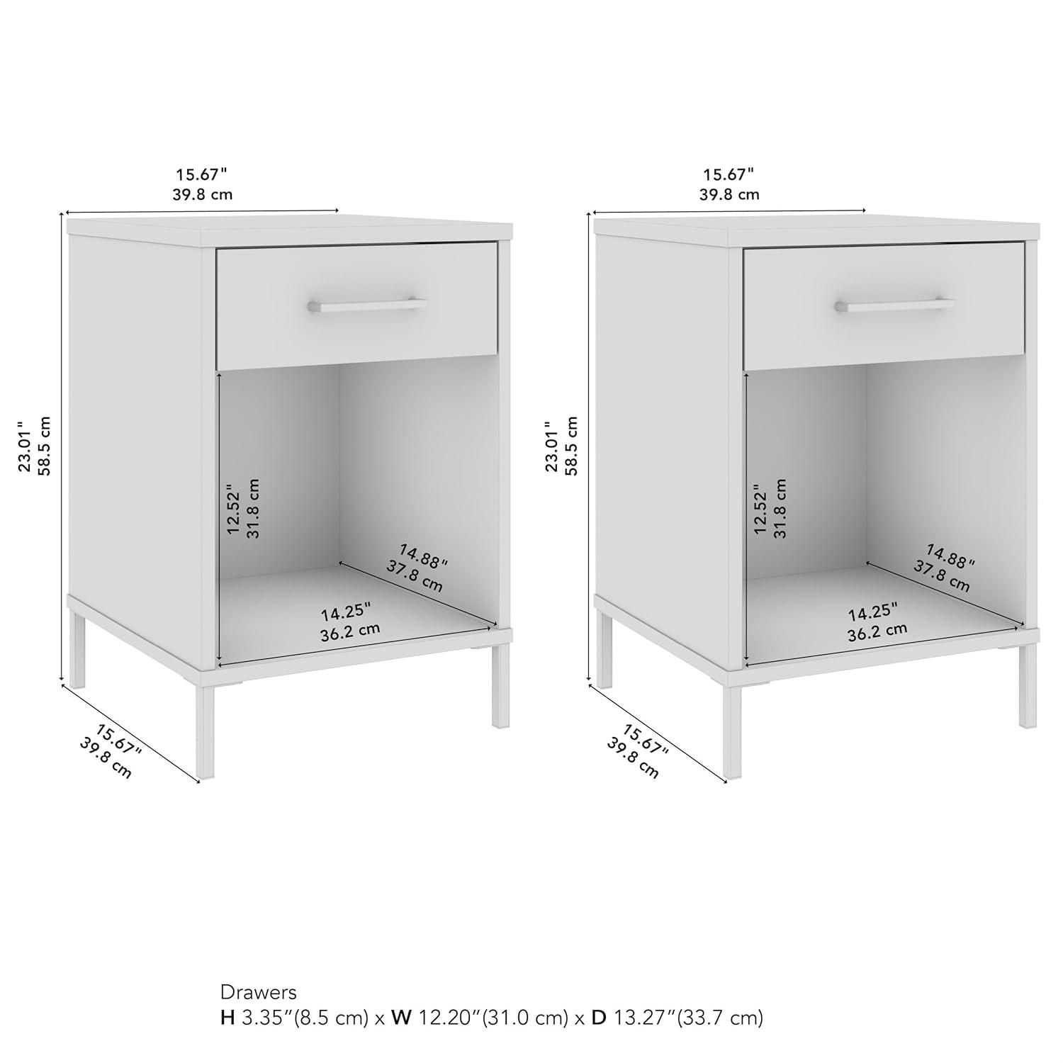 Essence End Table (Set of 2) in Natural Elm - Engineered Wood