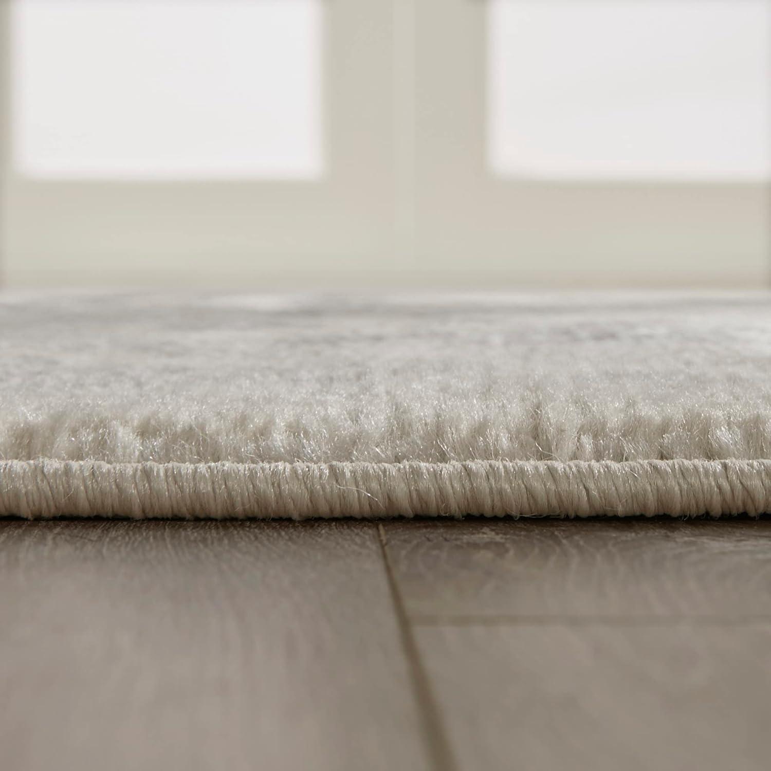 Madison Park Dakota Vienna Woven Turkish Area Rugs for Living Room, Indoor Dining Accent Modern Home Décor, Ultra Soft Floor Carpets for Dining Room, 7'11"W x 10'L, Distressed Tiled Beige