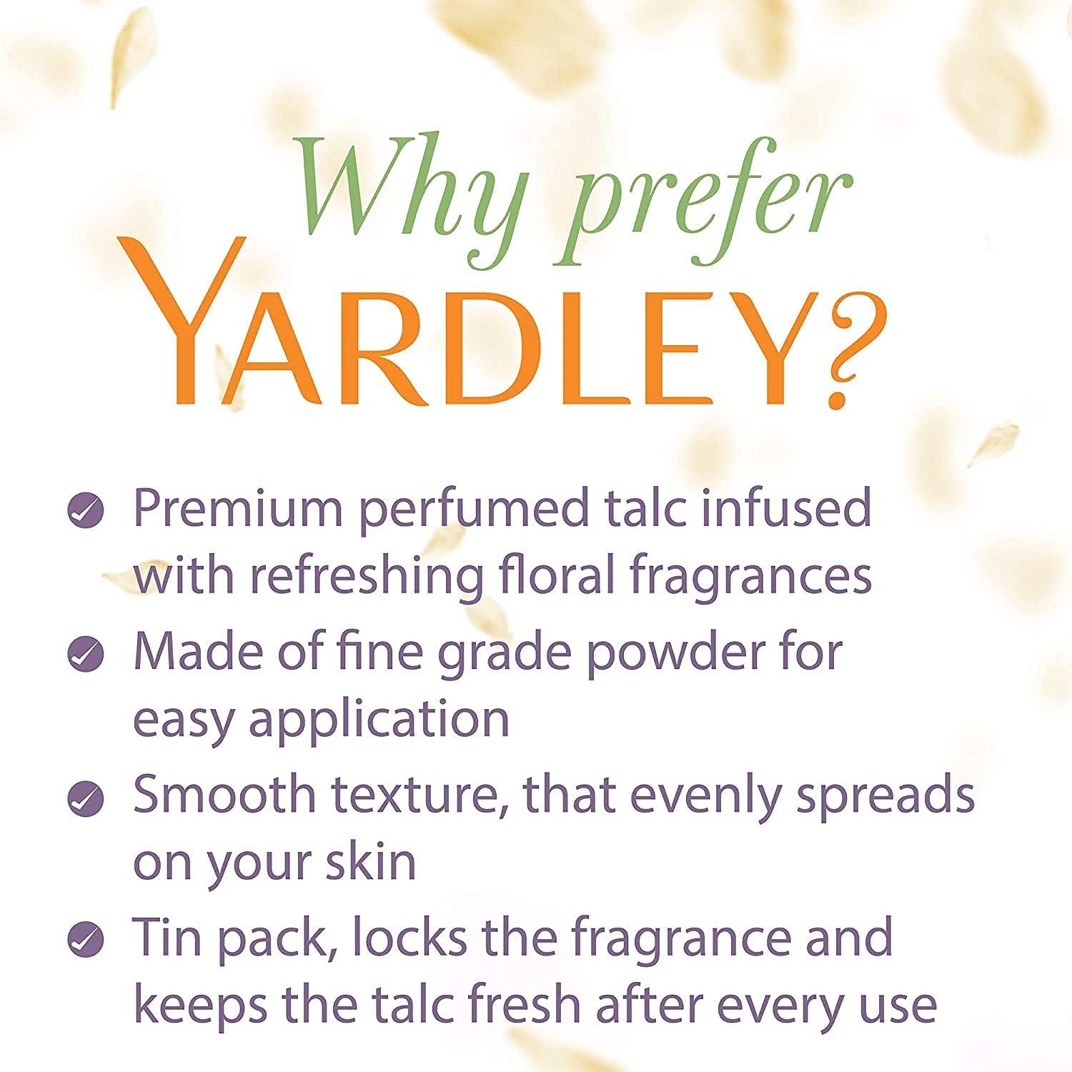 Yardley London Perfumed Talc Sandalwood Talcum Body Powder 8.8 Oz (250 G)