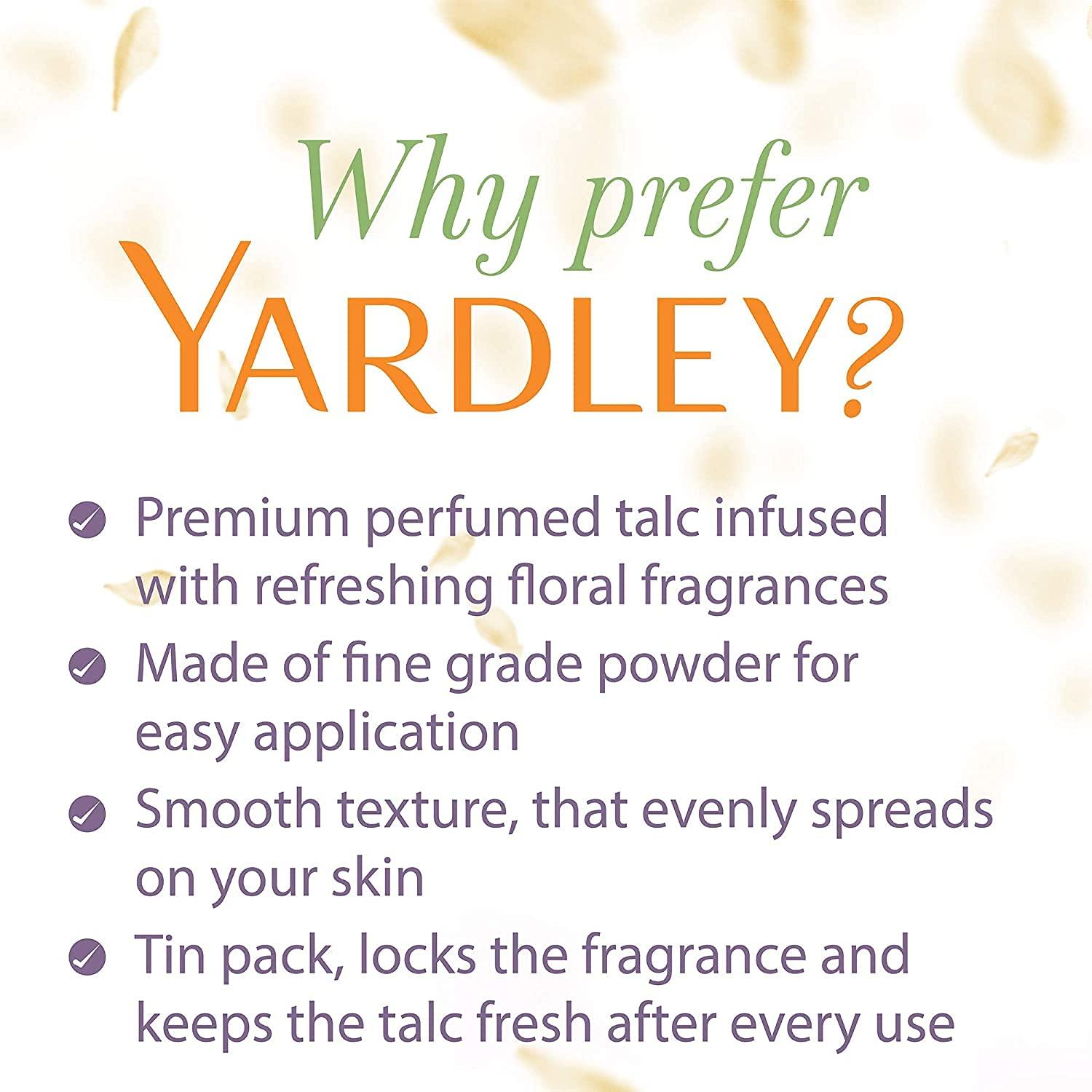 Yardley London Perfumed Talc Sandalwood Talcum Body Powder 8.8 Oz (250 G)