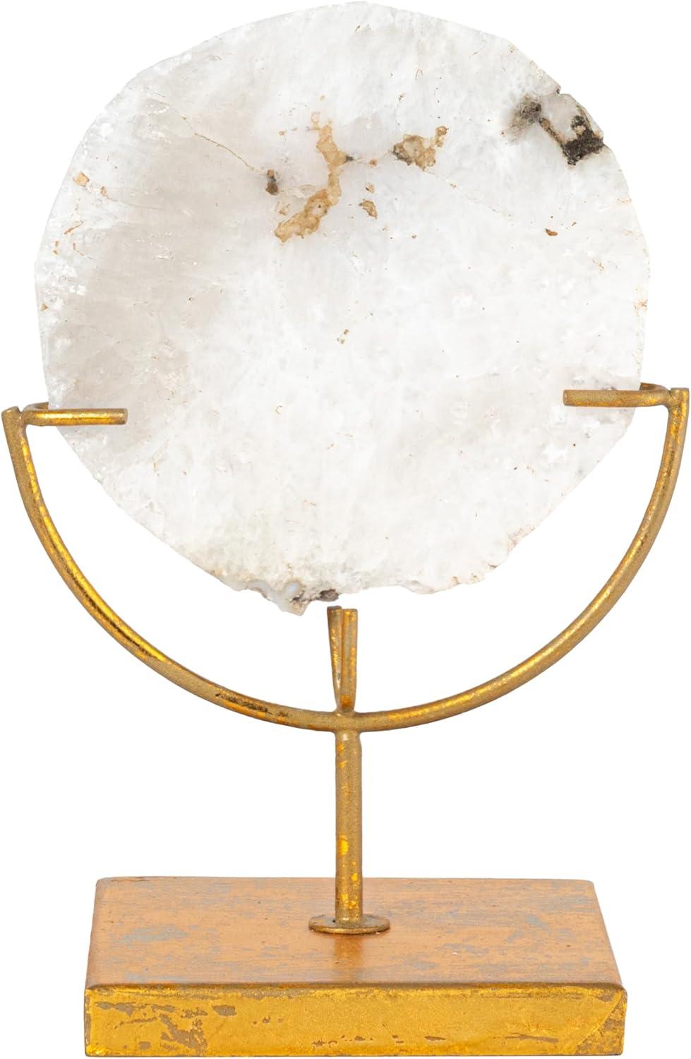 Agate on Stand Natural (4"H) Includes 1 Stand Only - Storied Home