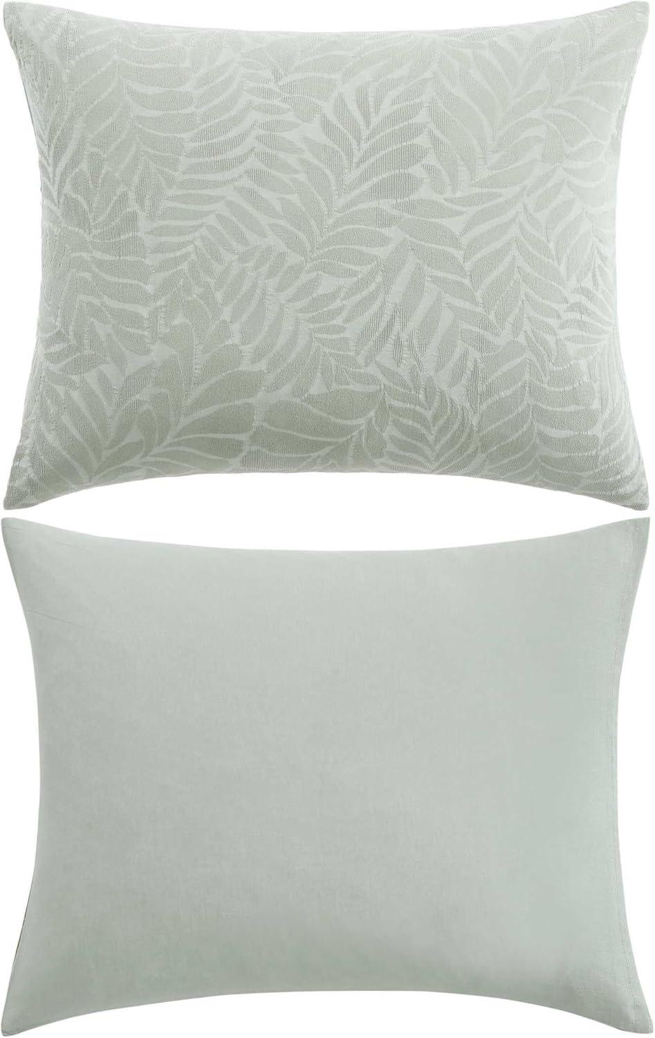 Harbor Palm 3 Piece Green 100% Cotton King Comforter Set