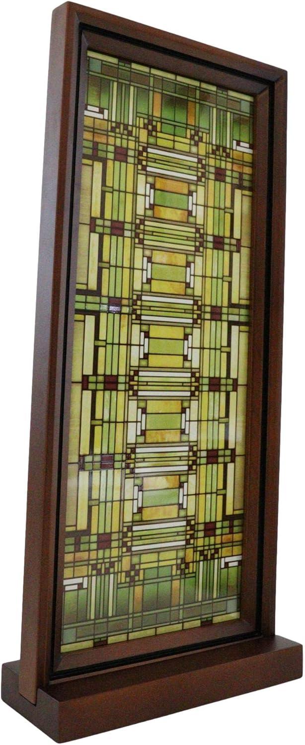 Ebros Frank Lloyd Wright Oak Park Studio SkyStained Glass Desktop Or Wall Plaque