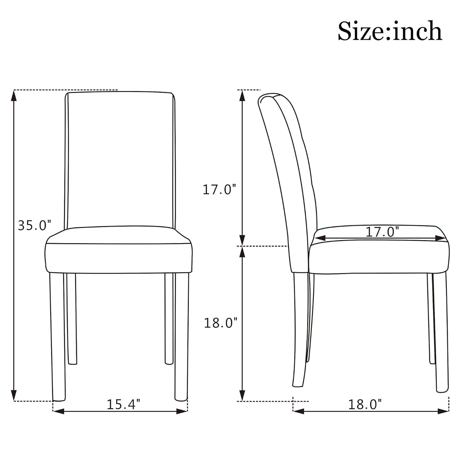 Tangkula Dining Chair Set of 4 w/ Acacia Wood Frame & Rubber Wood Legs Padded Backrest Black