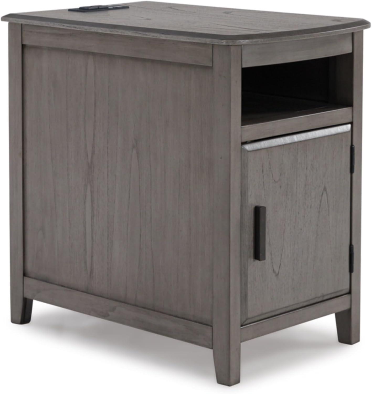 Signature Design by Ashley Casual Devonsted Chairside End Table  Gray