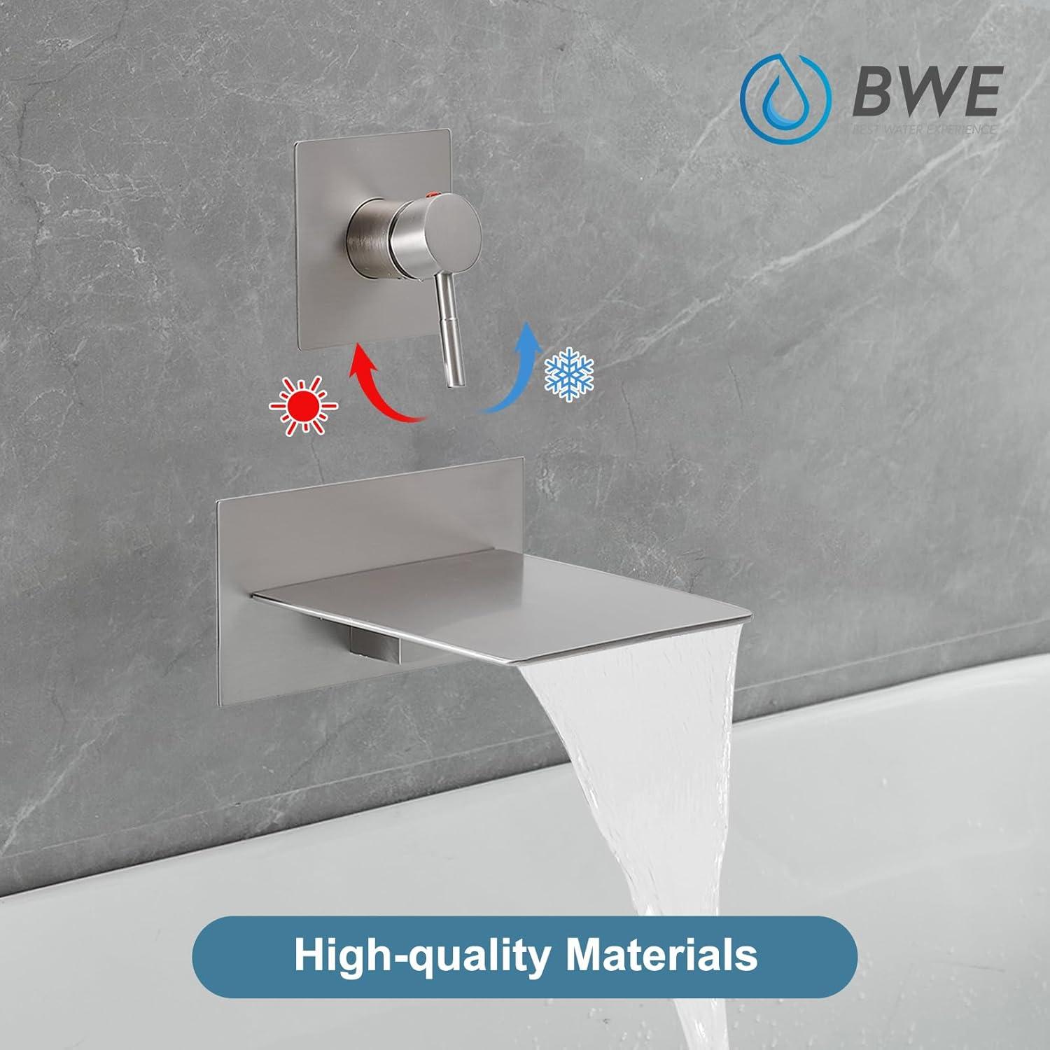 VIBRANTBATH Wall Waterfall Faucet B-93008-BG