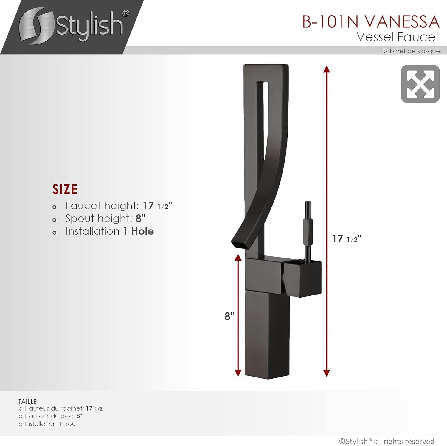 Stylish Vanessa One-Handle Vessel Bathroom Faucet