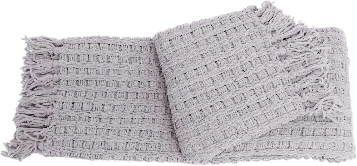 Home Soft Things Space Yarn Throw - Lilac - 50" x 60"