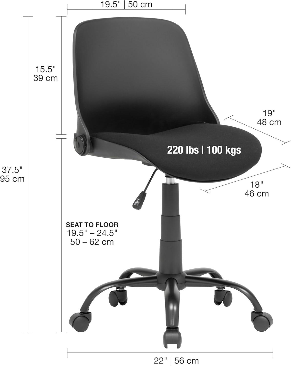 Folding Back Task Chair - studio designs