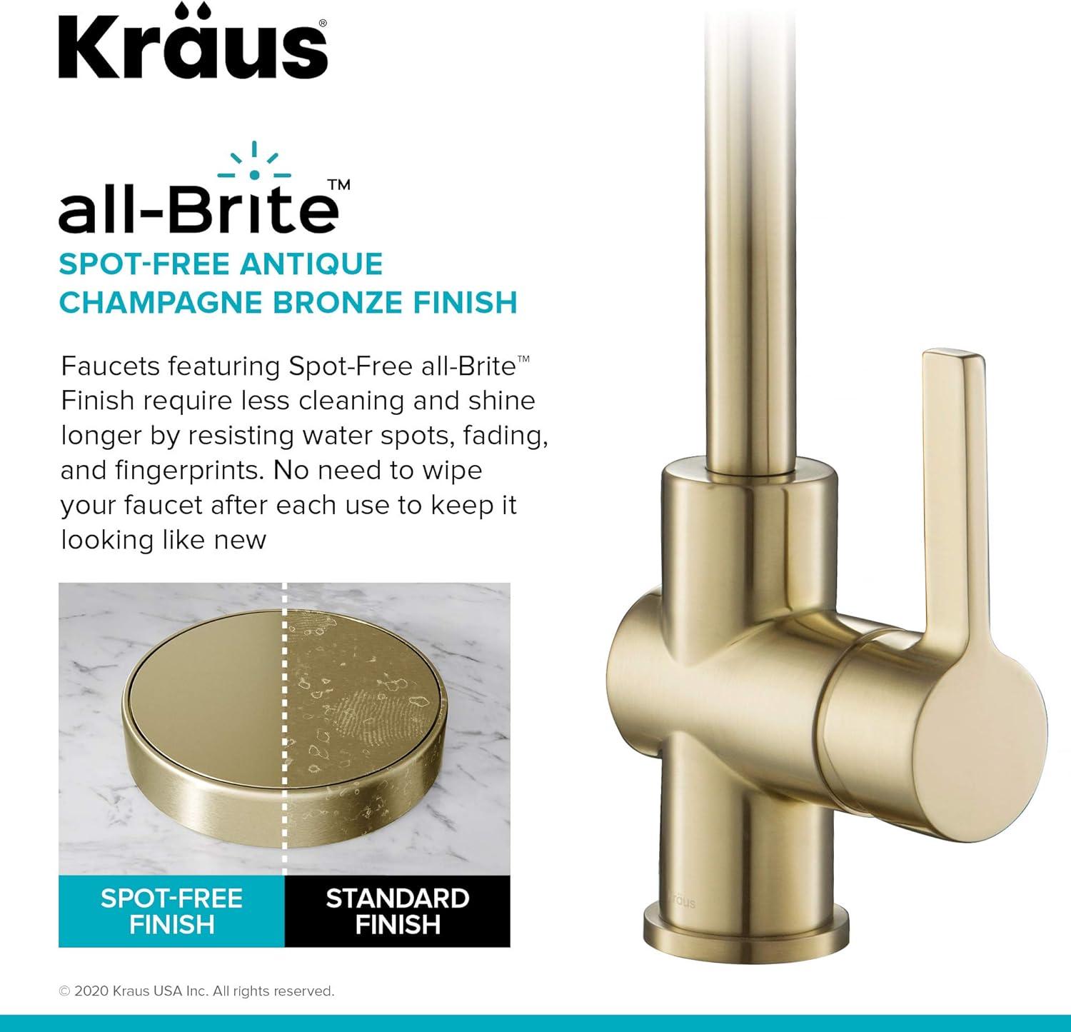 Britt Single Handle Commercial Kitchen Faucet with Dual Function Sprayhead