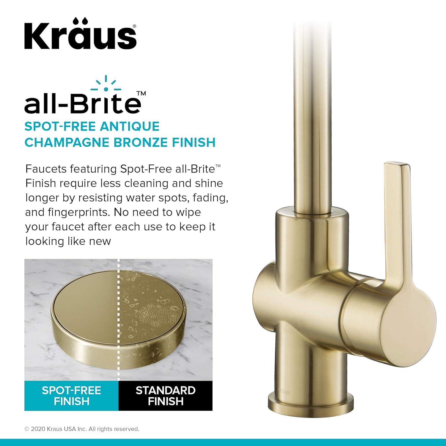 Britt Single Handle Commercial Kitchen Faucet with Dual Function Sprayhead