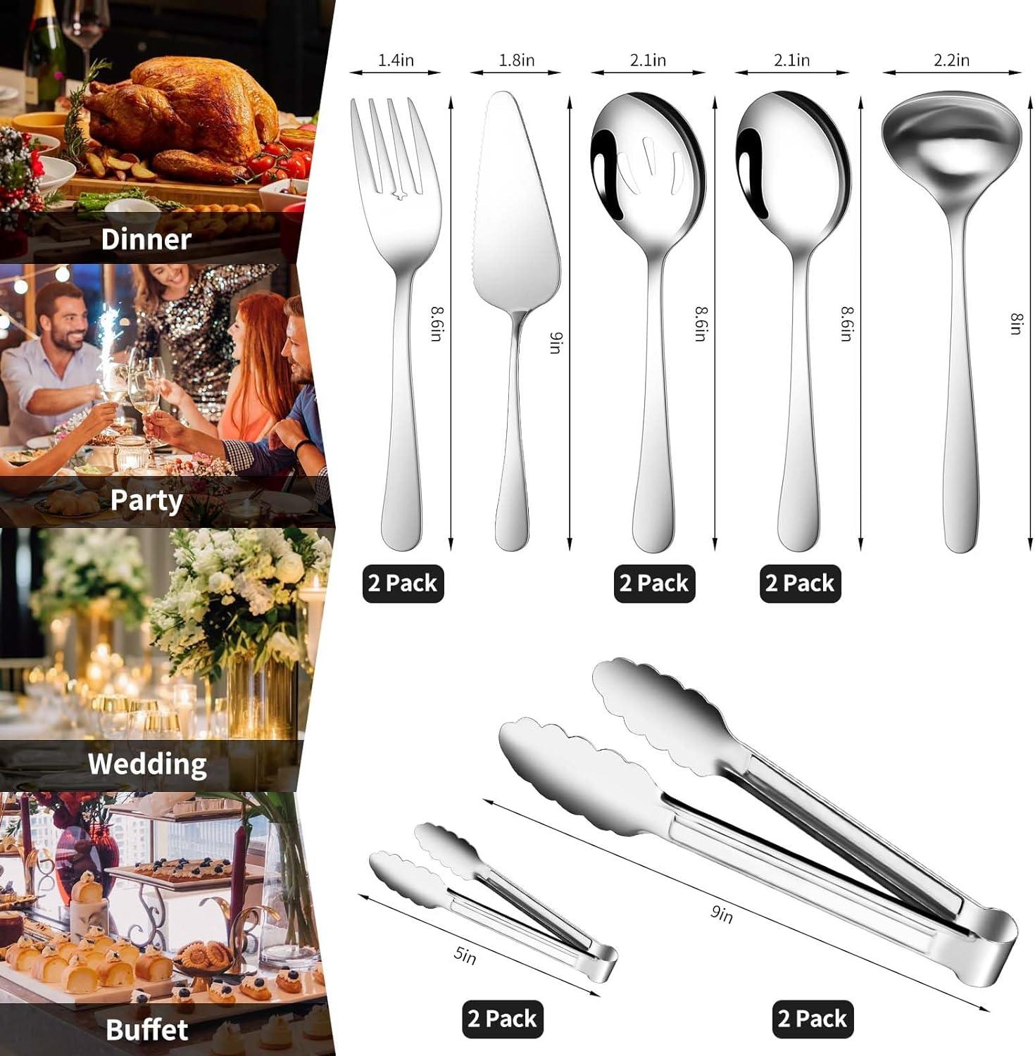 Stock Preferred 12-piece Stainless Steel Serving Utensil Set