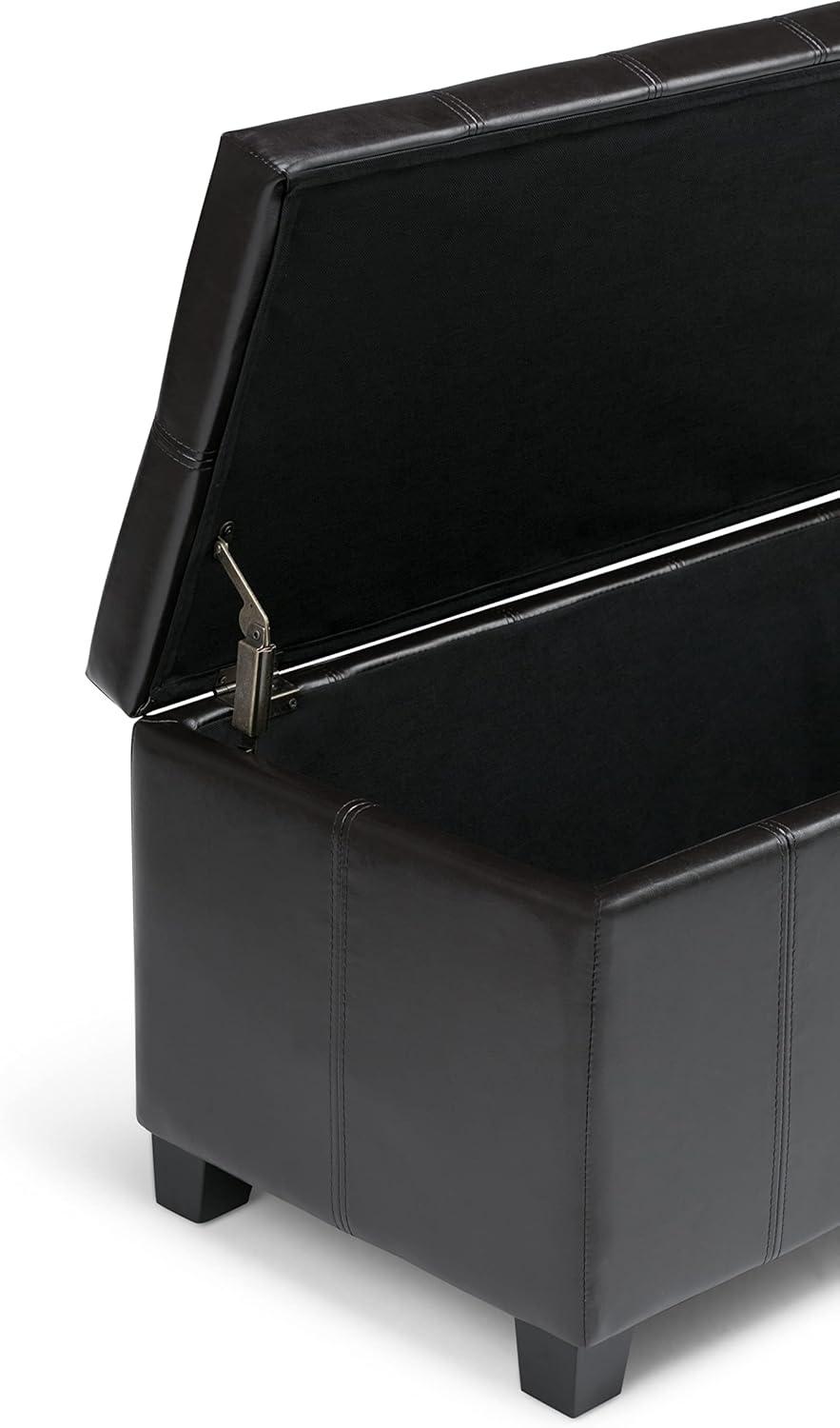 Dover Faux Leather Ottoman