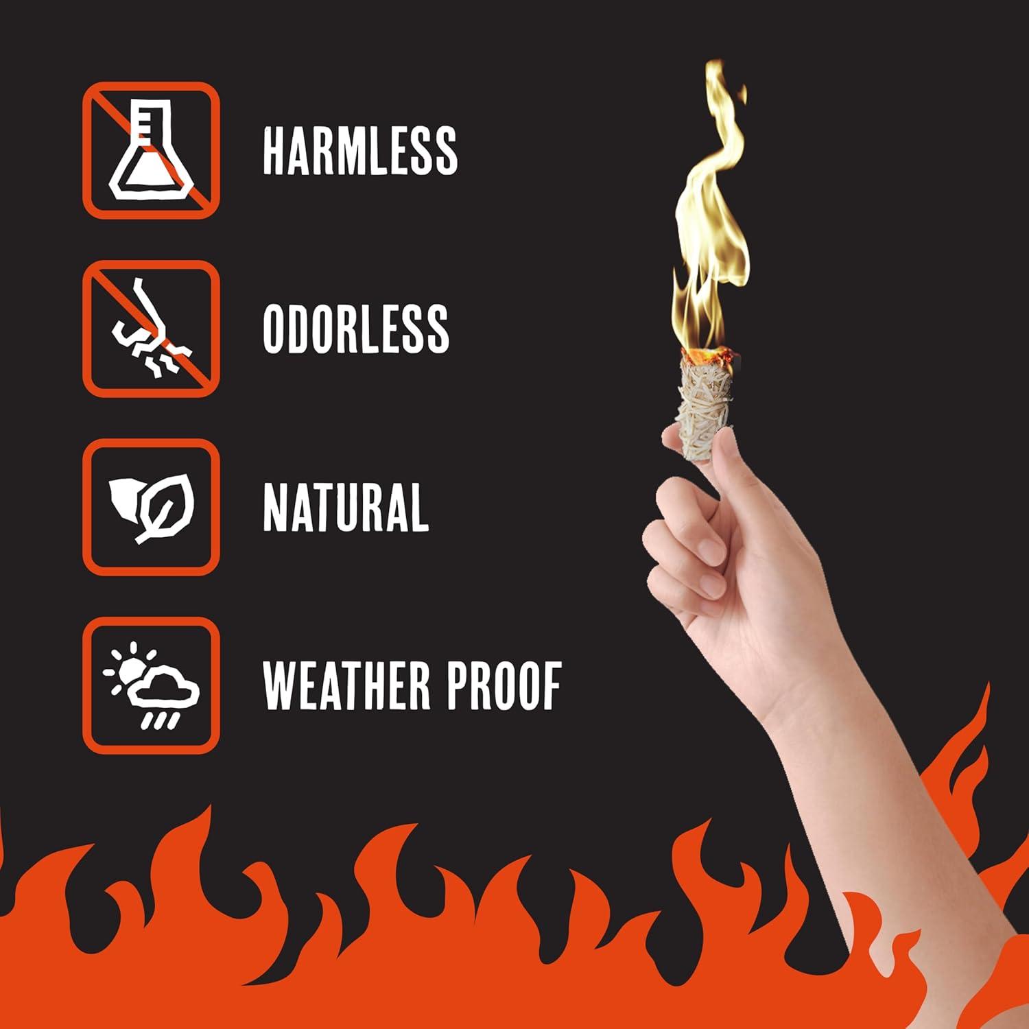 Grill Trade Firestarters - Natural Fire Starters Burn Wood 50 Firelighters