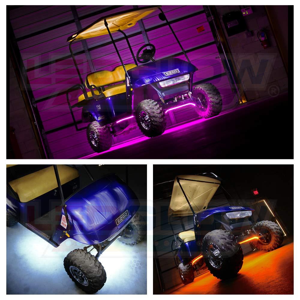 LEDGlow Million Color LED Golf Cart Underbody Underglow Light Kit
