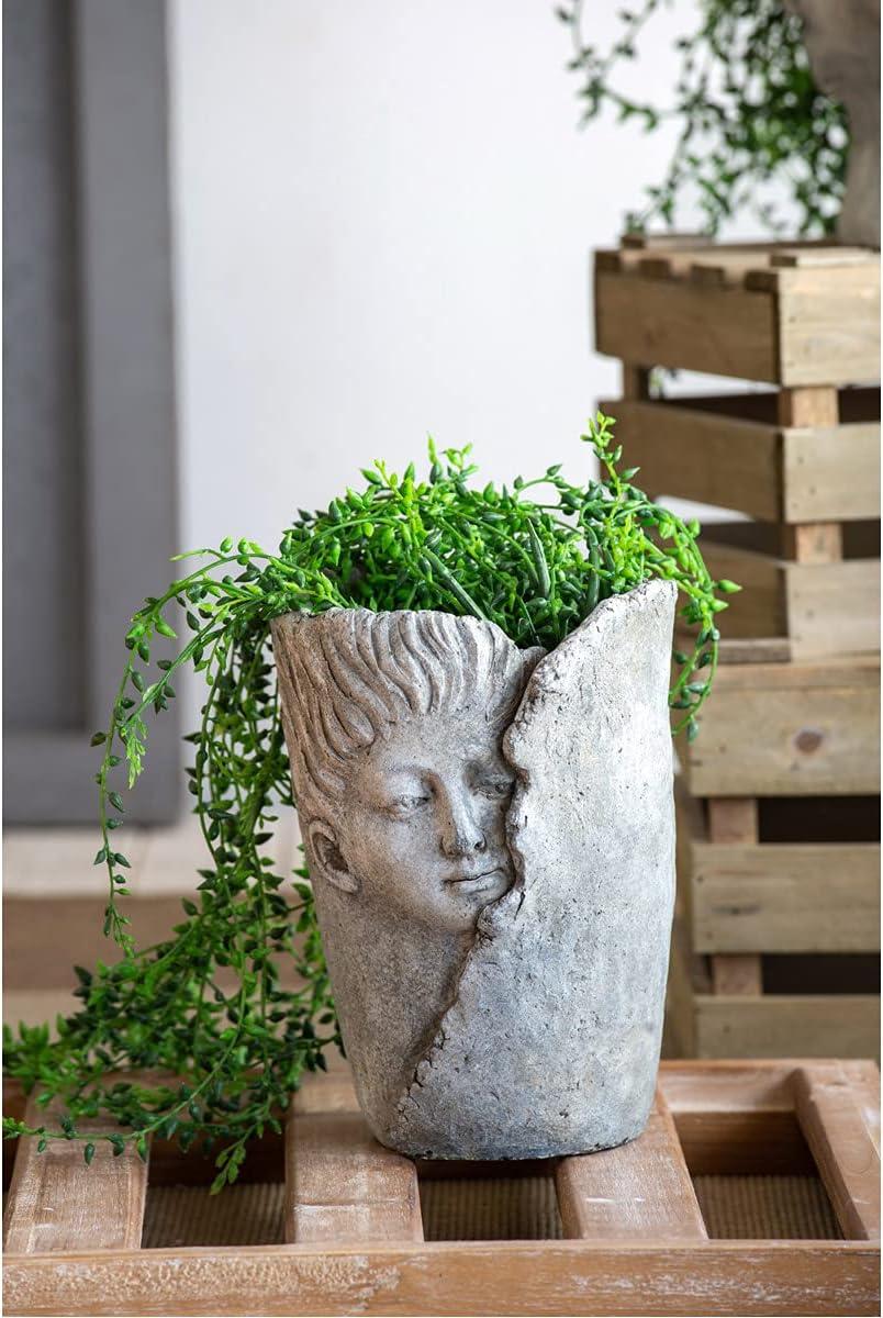 A&B Home Gray Dreaming Profile Outdoor Planter Medium