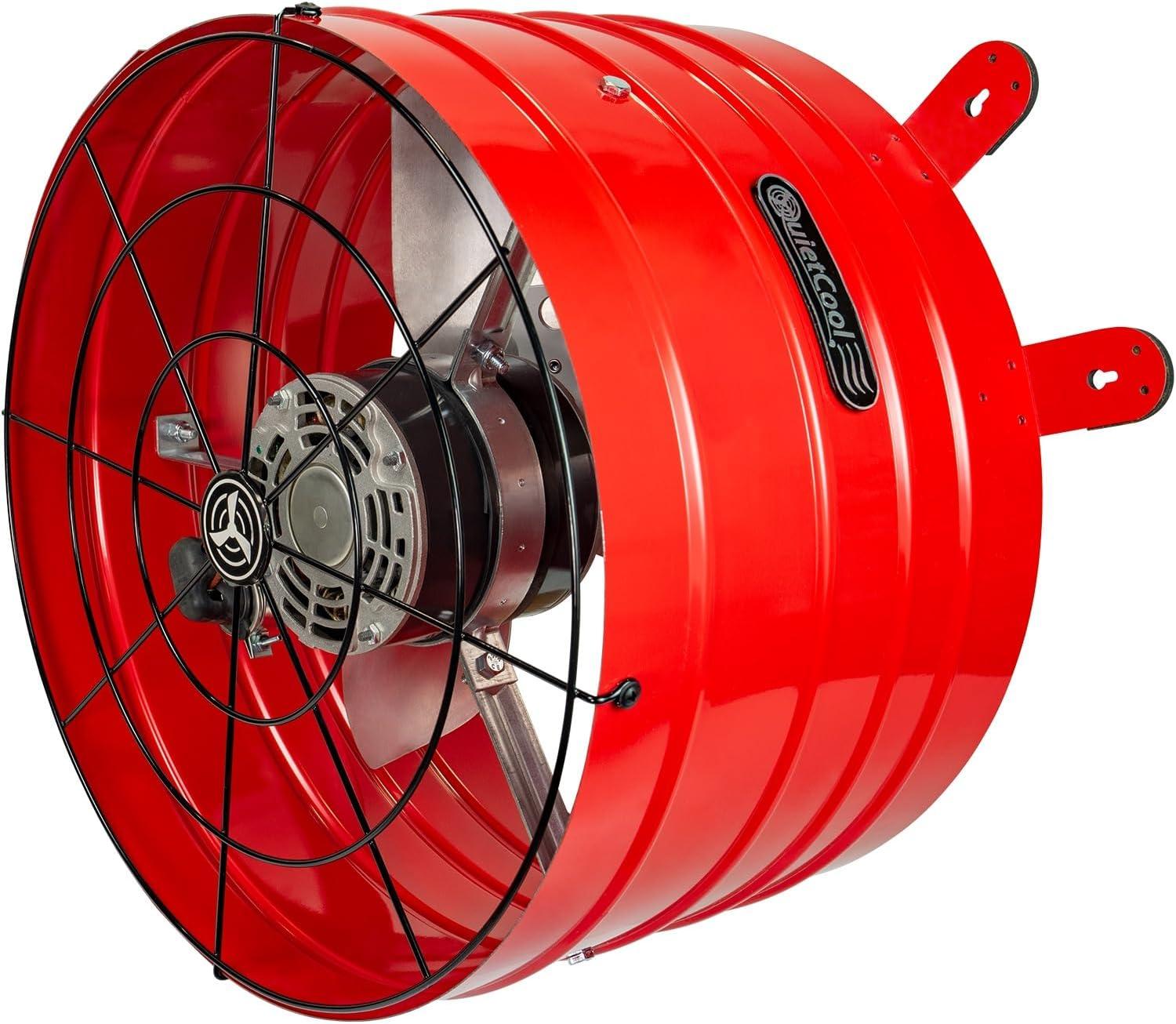 QuietCool AFG SMT PRO-3.0 Smart Attic Fan for Gable Vents - 2940 CFM - Smart App Control - Thermostat and Humidistat - 20ft Power Cord - Plug-and-play - Two Speed