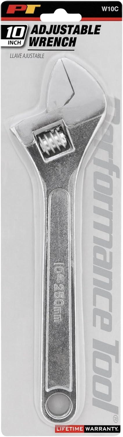 Performance Tool Adjustable Wrench 10 in. L 1 pc
