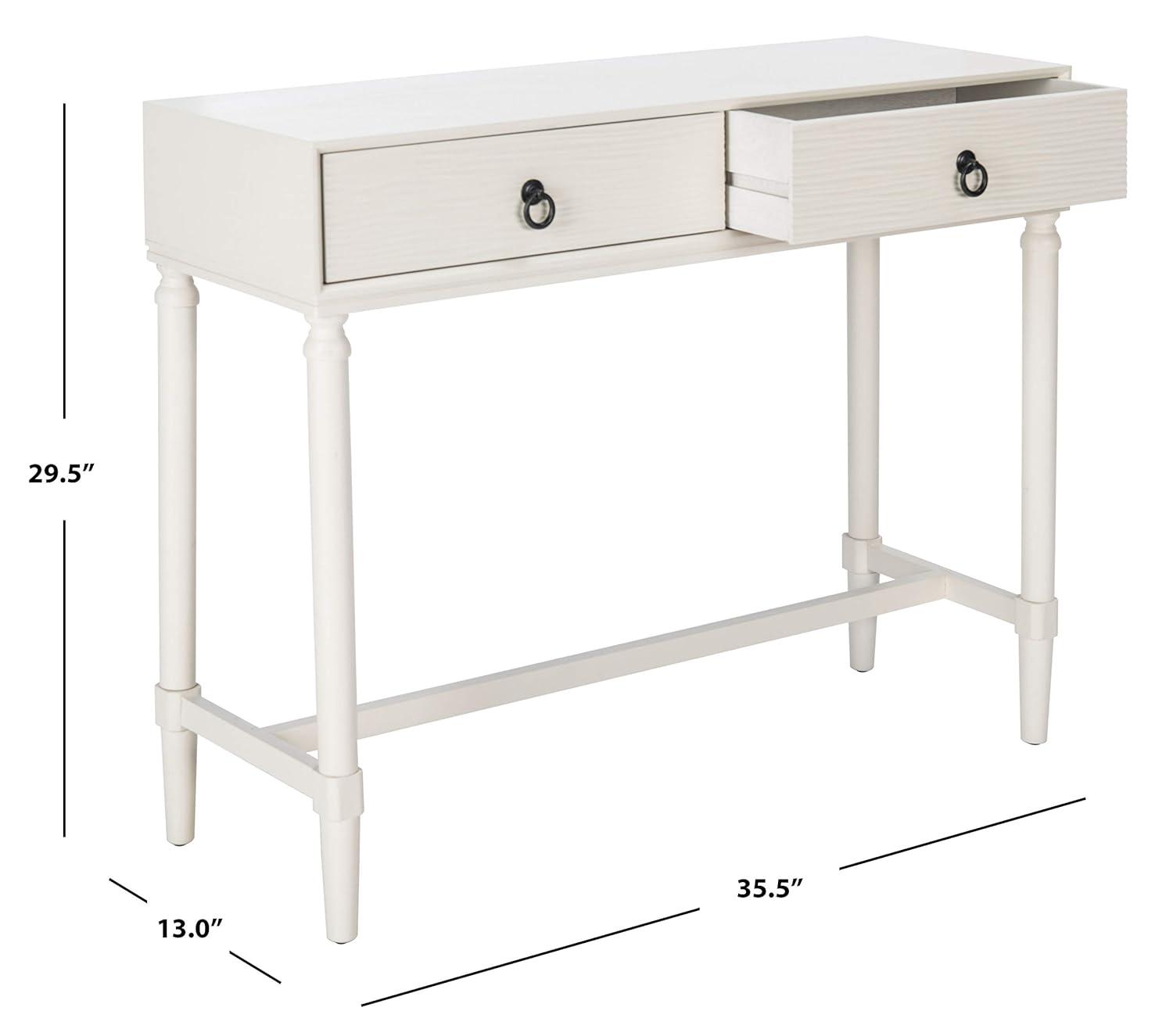Aliyah 2 Drawer Console Table - CNS5729D - Off-White - Safavieh