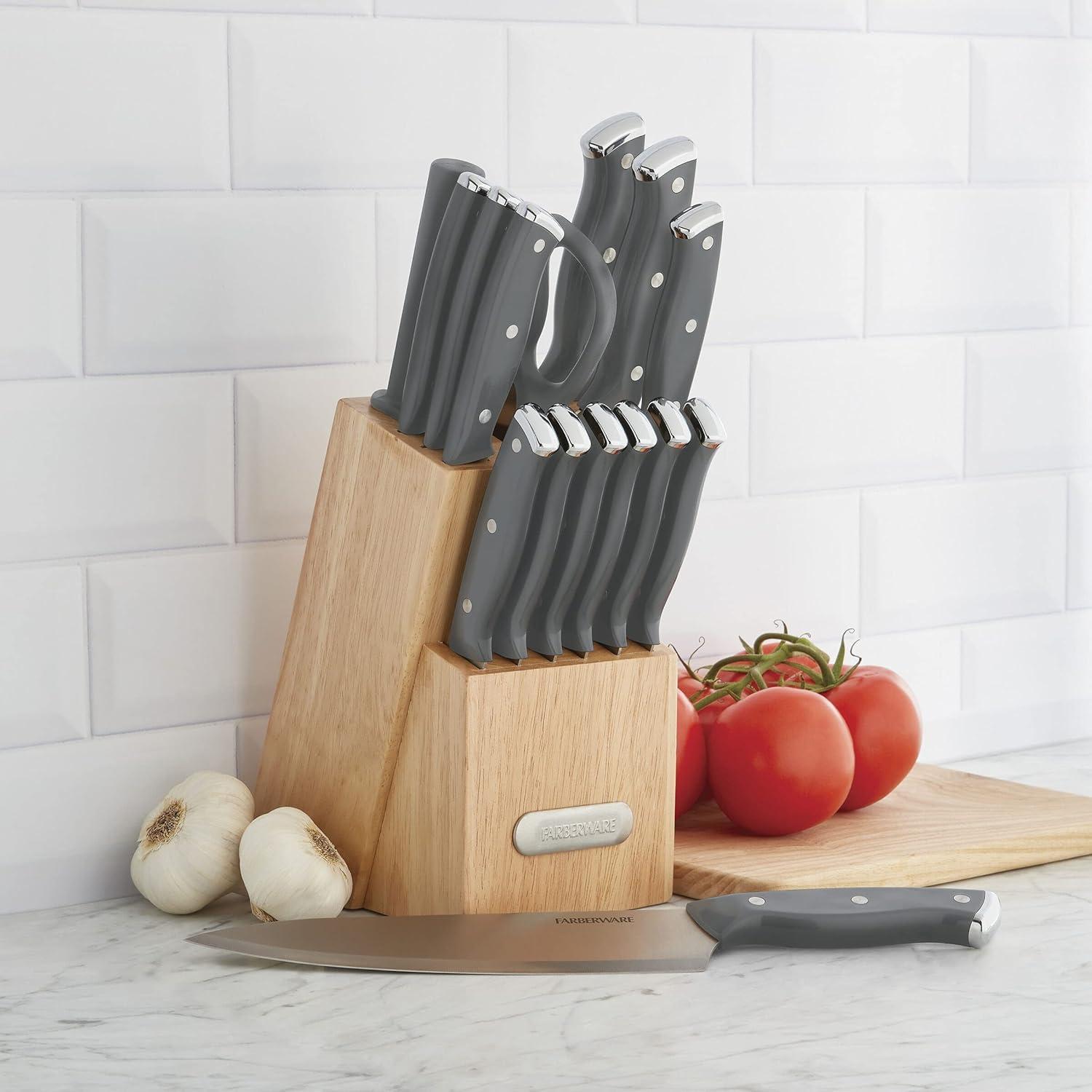 Farberware Farberware 15-Piece Triple Riveted Knife Block Set