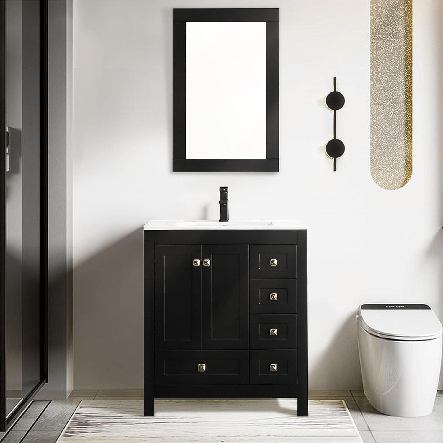 30" Single Bathroom Vanity Base Only