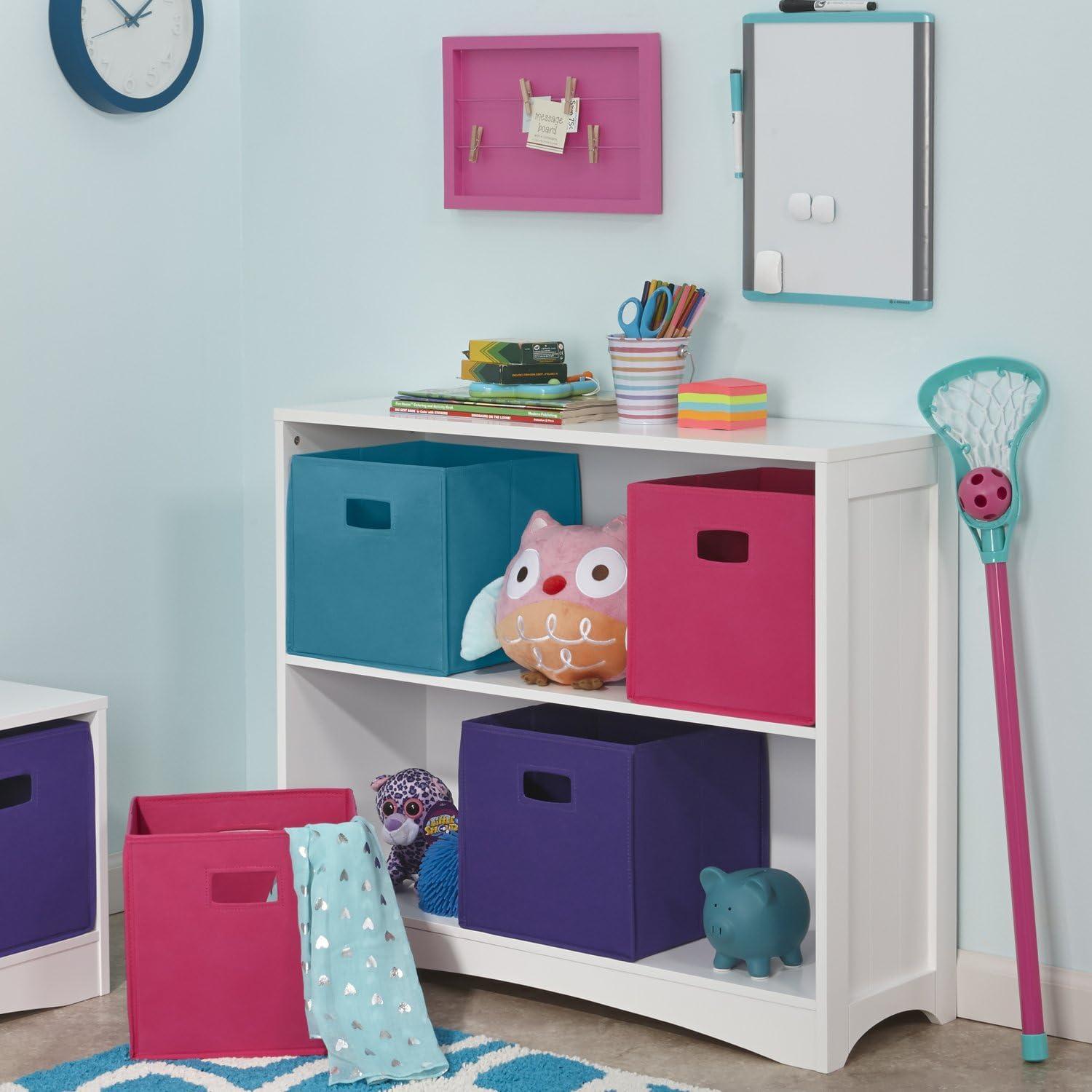 RiverRidge Home RiverRidge Kids Playroom Horizontal Toy Organizer Bookshelf with Open Storage Shelves