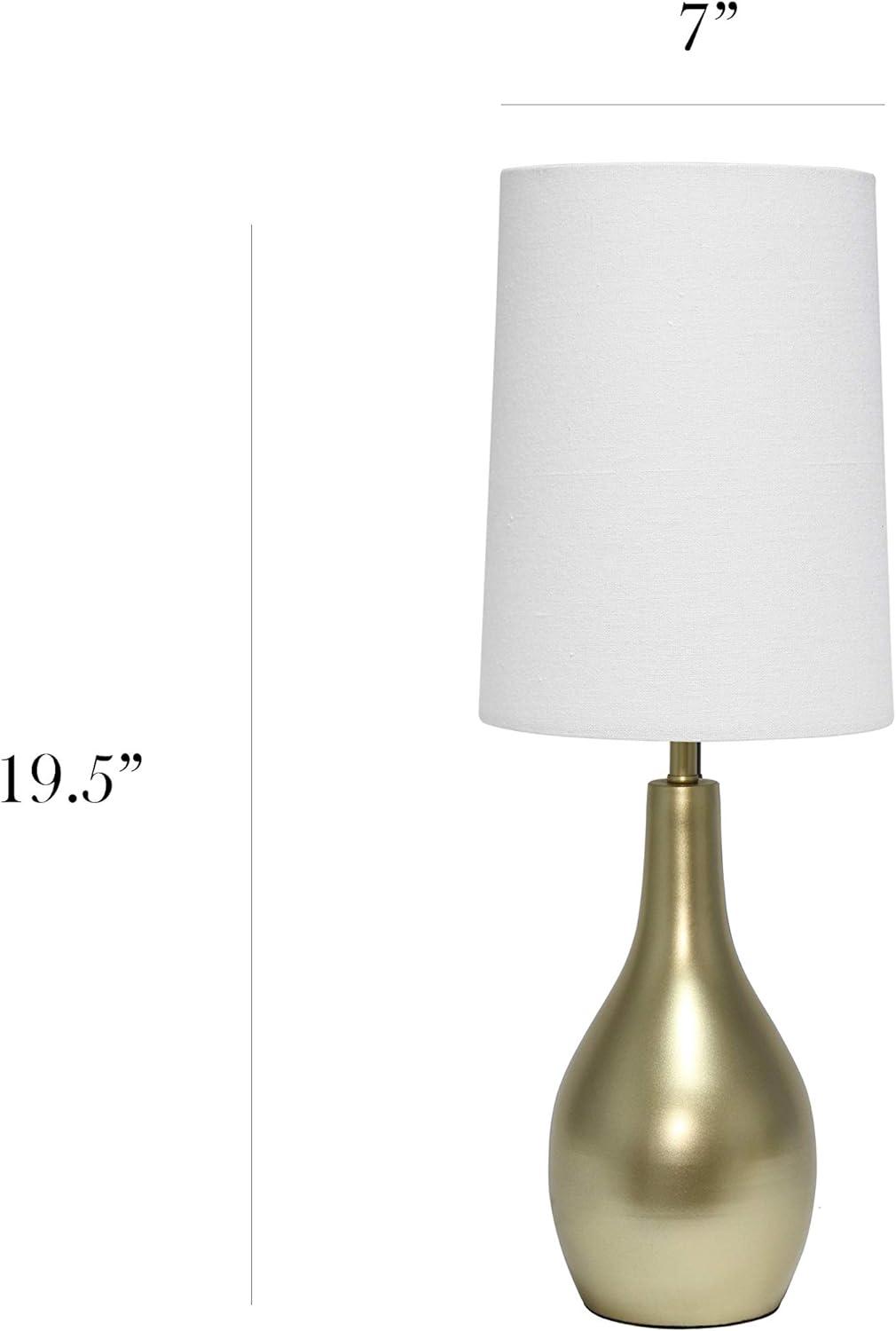 1 Light Tear Drop Table Lamp - Simple Designs