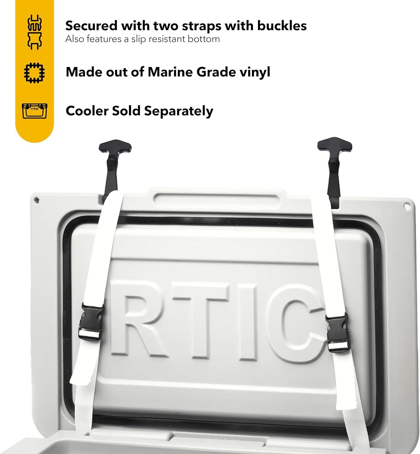RTIC Cushion for Ultra-Tough Cooler, Easy Clean Vinyl, fits 45 qt