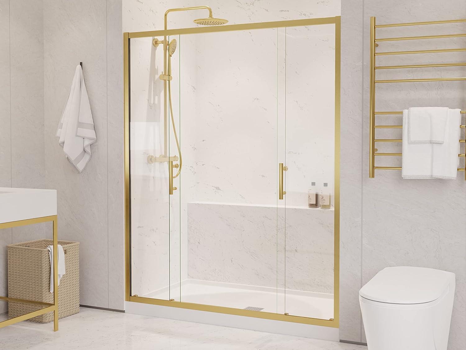 60" - 60.4" W x 70" H Framed Shower Door
