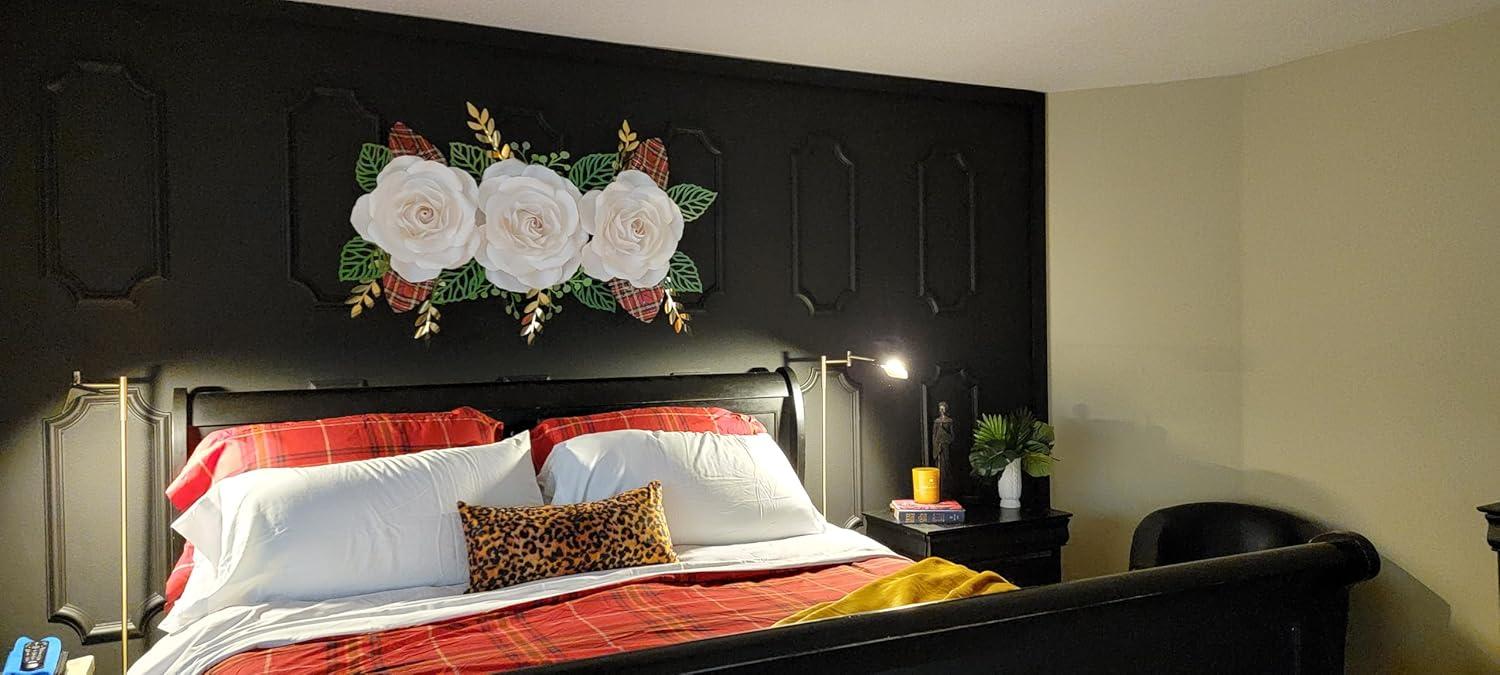 Brightech Leaf 53 in. Industrial Vintage Gold Floor Lamp with Metal Shade and 3-Way Dimming Options, Integrated LED