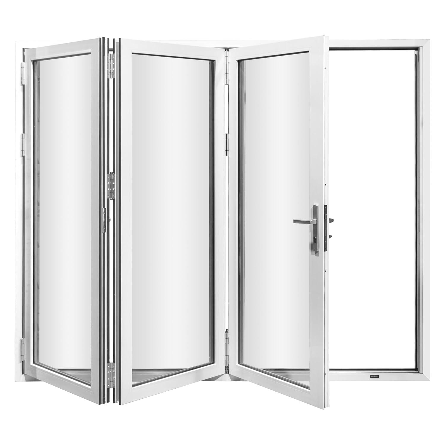 FOREVERDOORS Foever Doors 3 Panel, Folded Out, Folding Patio Door, Aluminum Folding Door
