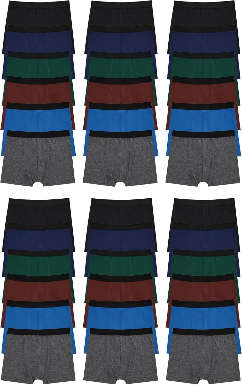 BILLIONHATS 72 Pack Men's Cotton Briefs, Bulk Donation for Homeless Shelters, Wholesale Underwear for Men, Size Small to 5XL