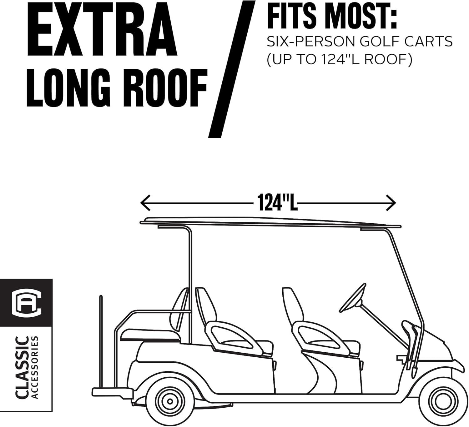 Classic Accessories Fairway Elastic Mildew Resistant Golf Cart Cover By Classic Accessories
