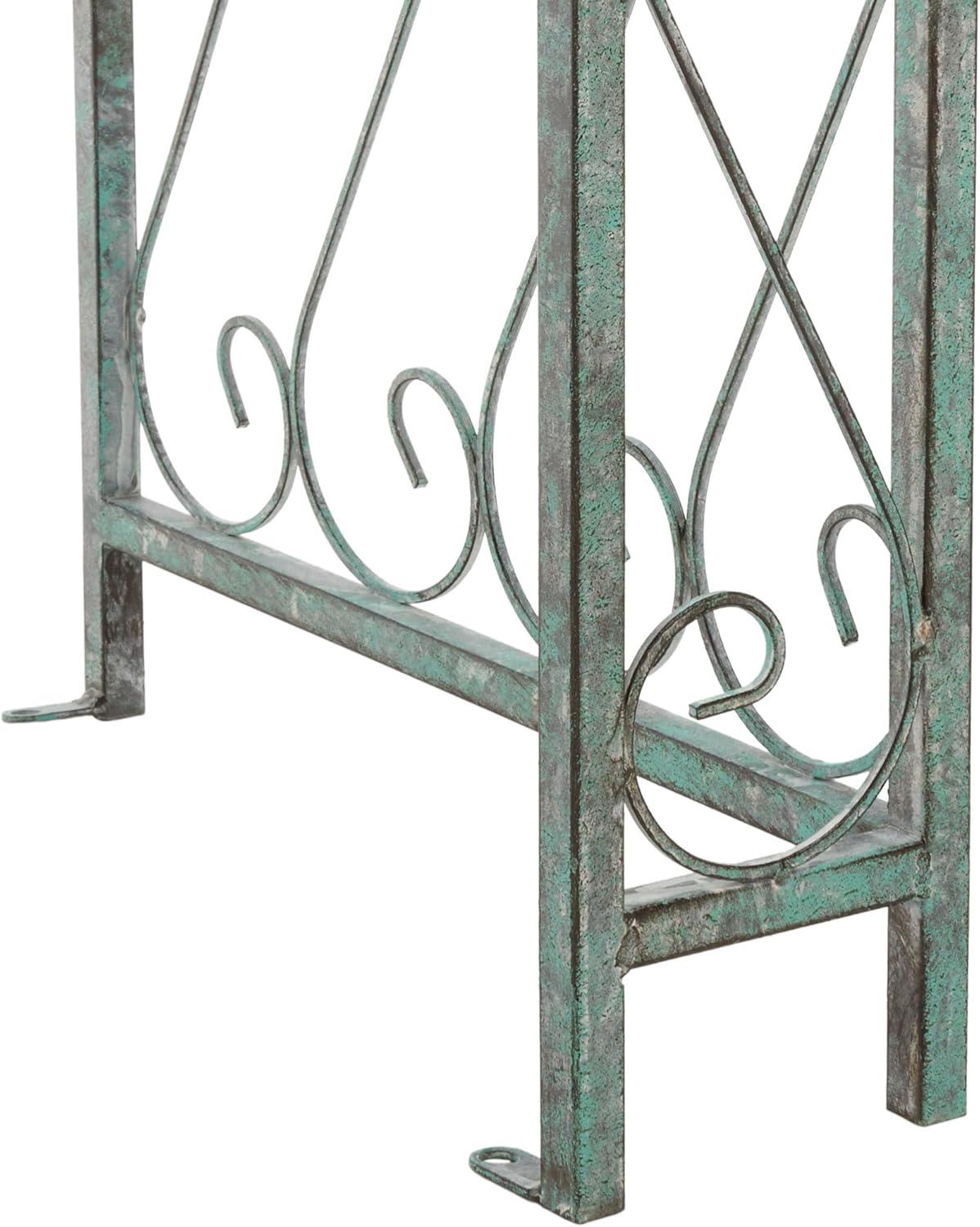 Pagan 48.5'' W x 18.5'' D Iron Arbor in Green