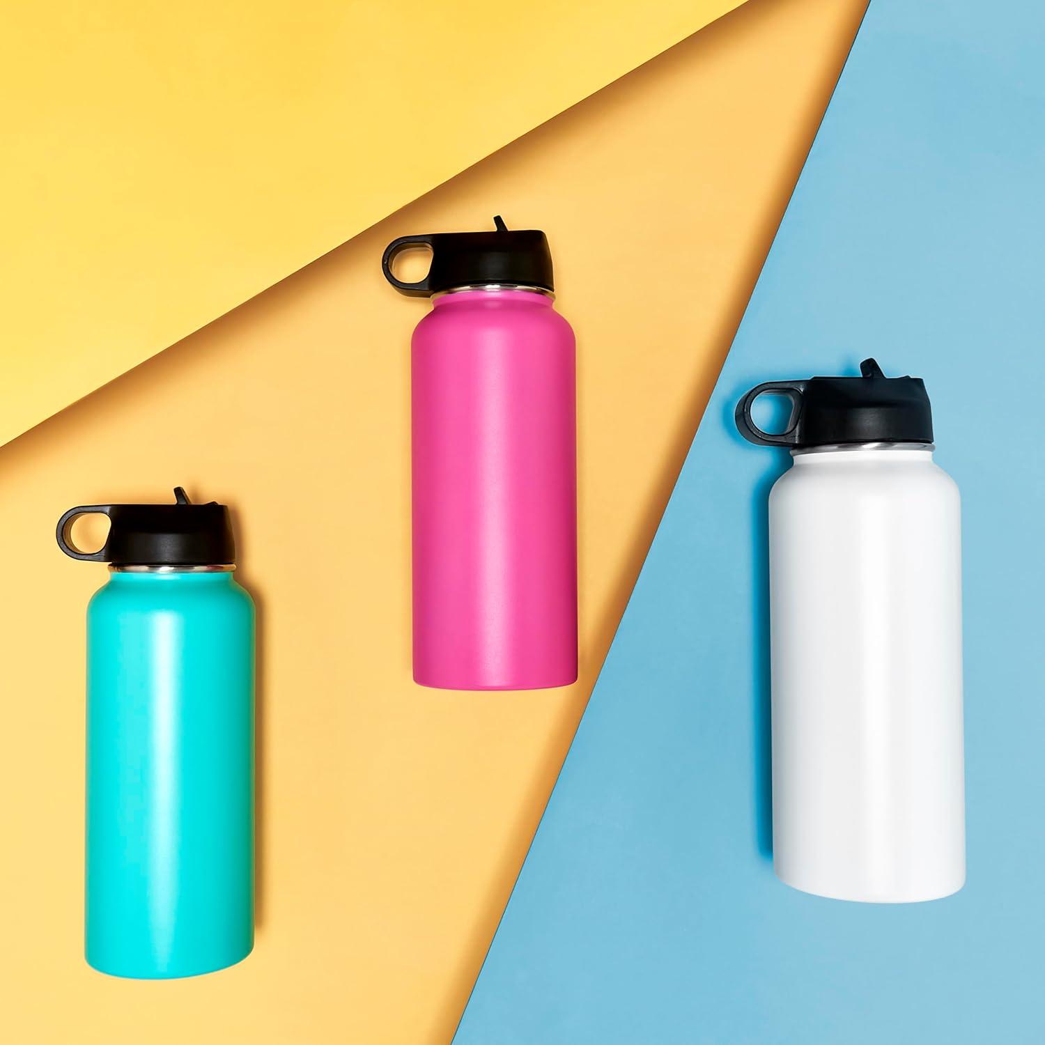 Makerflo 32 oz Pink Hydro Powder Coated Tumbler Ideal for DIY Crafts -Laser Engraving