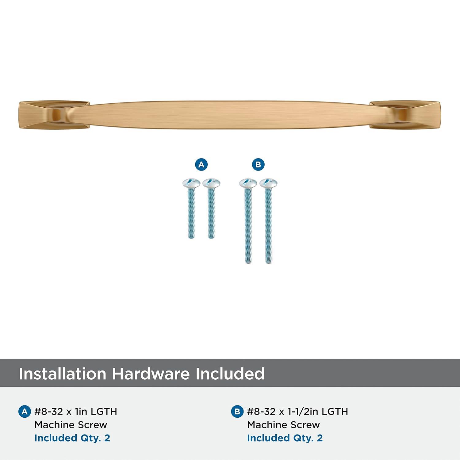 Amerock Highland Ridge 7-9/16 inch (192mm) Center-to-Center Champagne Bronze Cabinet Pull