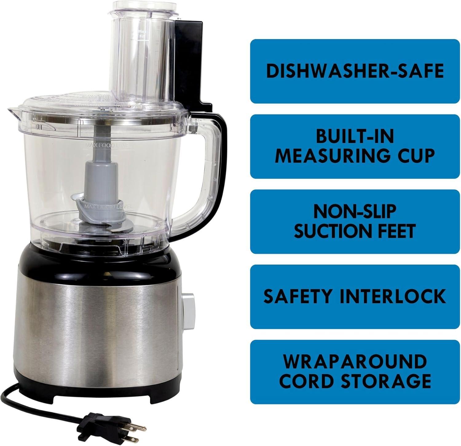 Kenmore Kenmore Food Processor and 11 Cup Vegetable Chopper for Chop, Slice, Shred, Mince, Grate & Puree