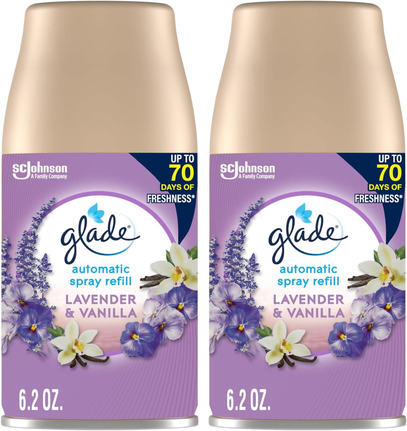 Glade Automatic Spray Air Freshener - Lavender & Vanilla - 6.2oz/2pk